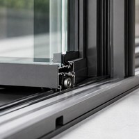 Ventanas Elevables Eléctricas de Aluminio Residenciales HUACAI Personalizadas con Doble Acristalamiento, Rotura de Puente Térmico, PA66, 24 mm, Antirrobo y Motorizadas con Control Remoto