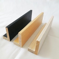 Marco Flotante de Madera de Pino Natural Blanco y Negro de 25x45mm, Diseño Tradicional Ecológico, para Lienzos, Tamaño Personalizado