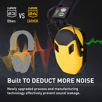 Casque de protection auditive Earmor, étanche IPX5, pour la chasse, le tir, tactique, avec coussinets en gel