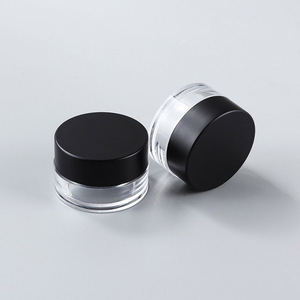 Small <b>Plastic</b> <b>Jars</b> 5g Round With Screw Cap For Creams Cosmetic Samples - Product Image 2