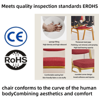 Chaise de banquet empilable en métal doré pour hôtel, mariage, événement, fête, restaurant, salle de conférence, rembourrée