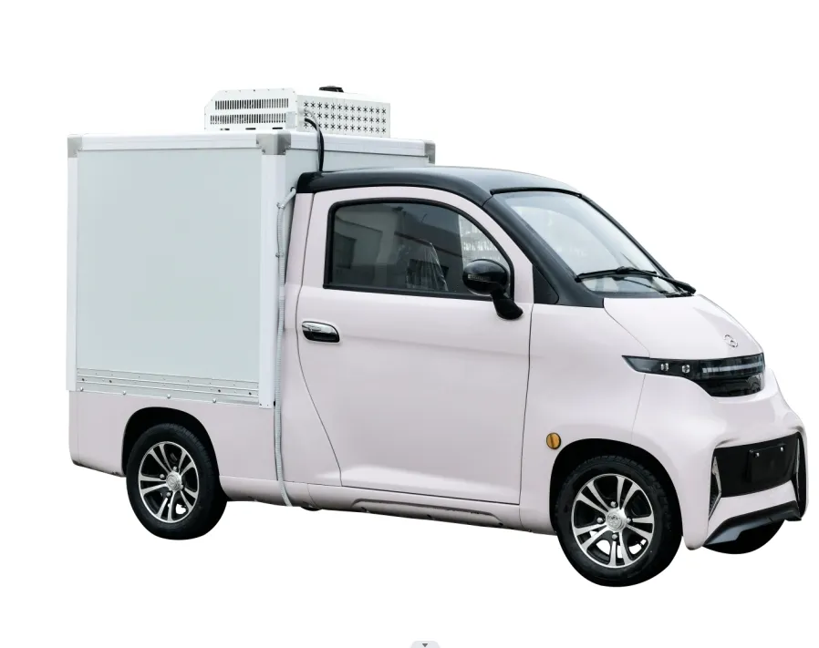 Huge discount cooling van vehicle with 5KW 72V/230Ah LiFePo4 battery electric truck with lithium
