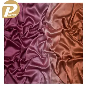 Hot Selling High Quality Comfortable Soft Hand Feel Ombre Gradient Silk Satin Fabric