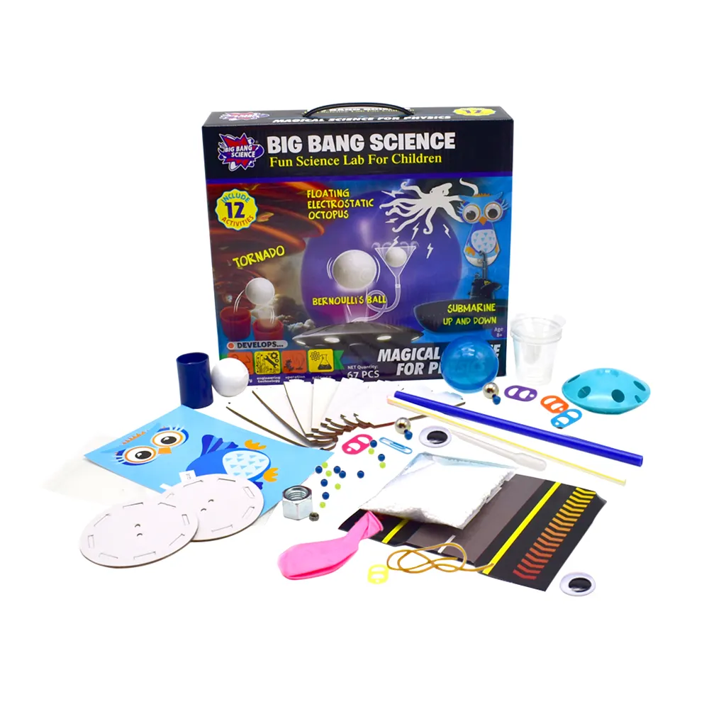 Intéressant ensemble d'expériences de physique naturelle Jouet éducatif Kit de jouets de physique drôle Jouets scientifiques Kit de laboratoire de physique