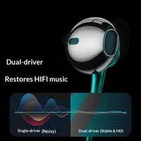 Écouteurs intra-auriculaires filaires en métal confortables, type C, à réduction de bruit, couleurs personnalisables pour usage audio quotidien, étudiants et jeux