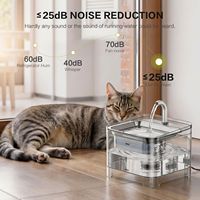 Distributeur d'eau automatique pour animaux de compagnie, portable, moderne, élégant, en acier inoxydable, à circulation automatique, détachable, pour chats et chiens, utilisation en intérieur