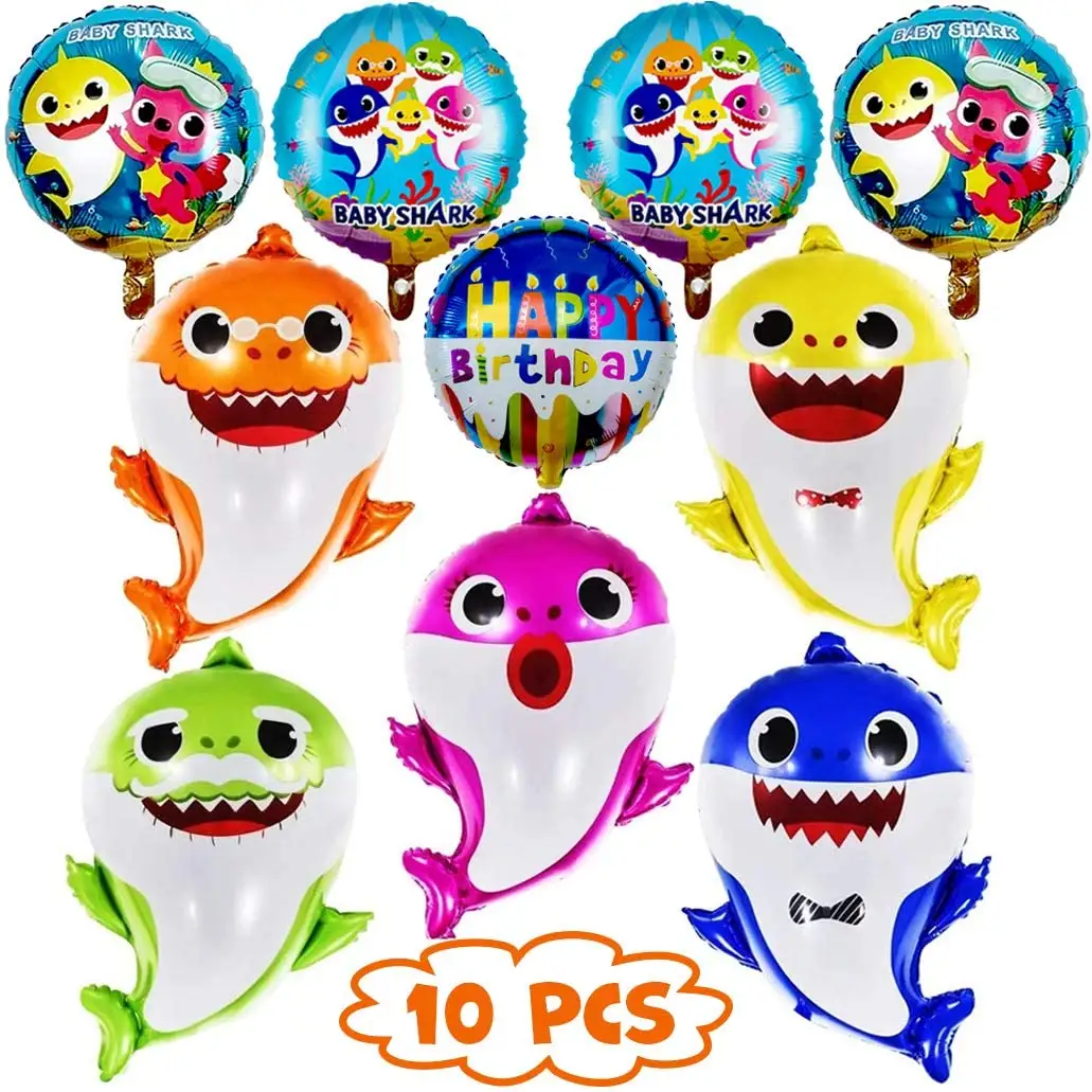 26in Helium Shark Party Birthday Decorations Baby Shower Party Supplies helium balloons