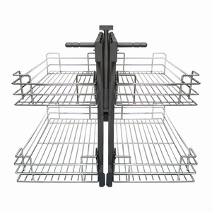 Cesta Extraíble de Acero Inoxidable 304 de Diseño Moderno, Accesorios de Almacenamiento para Gabinetes de Cocina y Despensa, Instalación en Gabinetes - Product Image 5