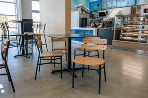 Asiento trasero de madera de metal negro Palmer diseño de silla de restaurante <span class=keywords><strong>McDonalds</strong></span> - Product Image 2