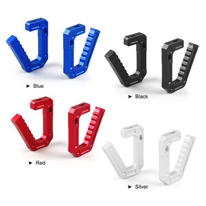 Manijas de Puerta y Ventana Interiores de Aluminio Compatibles con Jeep Wrangler 07-18 JK, Manijas Delanteras para Autos Modificados - Product Image 4