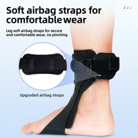 Orthèse médicale pour pied tombant, attelle de cheville réglable à tension réglable, légère, respirante, avec fermeture à lacets, correcteur de pied tombant pour