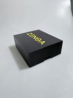 Boîte cadeau de luxe noire rigide pour flacon de parfum - Emballage sécurisé avec insert en mousse pour cosmétiques et parfums
