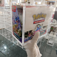 Boîte de protection ETB en acrylique transparent résistant aux UV personnalisée pour les jeux de cartes à collectionner Pokémon, boîtes de rangement