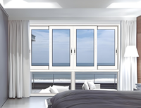 Ventanas Corredizas Modernas de Aleación de Aluminio de Doble Función, Resistentes al Viento, Apertura Horizontal, Pantalla Plegable, Diseño Minimalista para Apartamento