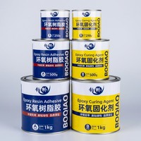 Adhésif époxy résistant aux sprays salés et à la corrosion Boqiao pour la réparation des pales d'éoliennes offshore, colle structurelle