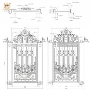 Portes d'entrée simples en fer forgé et vitrail, maisons de villégiature, résidences de luxe, porte d'entrée principale, porte latérale en acier inoxydable - Product Image 4