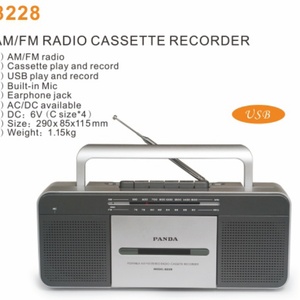 Radio AM/FM/SW Clásica OEM de 1-2 Bandas con Grabadora de Casete Grande y Función USB/SD - Product Image 3