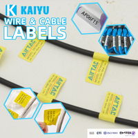 KAIYU, usine avec 15 ans d'expérience, service OEM ODM de marquage de câbles, étiquettes personnalisées en PET pour l'étiquetage des centres de données de télécommunications
