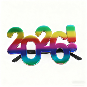 Pafu 2026 New Year Eyeglasses with Colorful Shine Creative Countdown Number <strong>Glasses</strong> for New Year Celebration &amp; <strong>Party</strong> Decor - Product Image 6