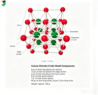 Juego Profesional de 17 Modelos Moleculares de Química, Kit de Aprendizaje de Ciencias STEM, Juguete de Ensamblaje de Átomos y Enlaces 3D para Estudiantes, Regalo