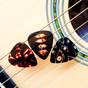 3 pièces/ensemble Médiator de guitare de haute qualité Médiator de ukulélé personnalisé tendance - Product Image 6