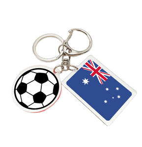 พวงกุญแจอะคริลิคธงชาติเฮติคุณภาพสูง รูปแบบฟุตบอล พวงกุญแจธงชาติแคนาดา สำหรับของขวัญส่งเสริมการขาย - Product Image 6