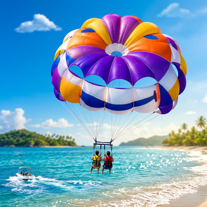 Colorful Parachute <b>Tent</b> 'AMOS' Print 2x3m Aluminum <b>Frame</b> Nylon Fabric Waterproof >3000mm Foldable Design Four-Season Single - Product Image 2