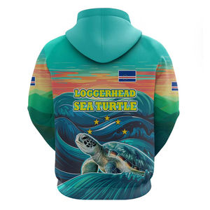 Nueva Sudadera con capucha de <span class=keywords><strong>Cabo</strong></span> <span class=keywords><strong>Verde</strong></span> con Loggerhead Sea Turtle <span class=keywords><strong>Ocean</strong></span> Sunset Hoodies para hombres Sudadera con capucha de alta calidad - Product Image 2