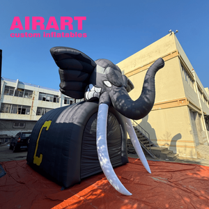 Nhà máy tùy chỉnh 5M <span class=keywords><strong>Inflatable</strong></span> voi đường hầm cho công viên giải trí trang trí sự kiện, tùy chỉnh kích thước và logo - Product Image 4