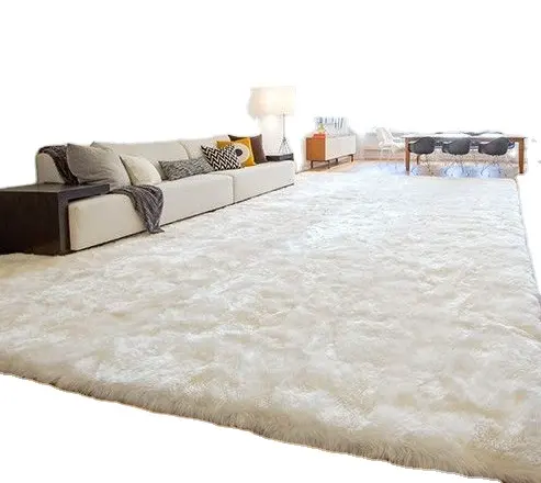 Soft Faux Fur Sheepskin Rugs for Bedroom Living Room Luxury Christmas Rug Fuzzy Carpet Furry Besides Rug for Girls