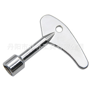 Silver Key Wrench Single End Metric Zinc Alloy Industrial Manual Tool For Electrical Meter Valve - Product Image 4