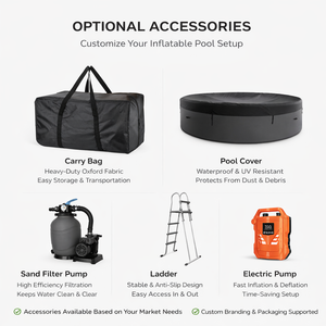 <span class=keywords><strong>Piscine</strong></span> <span class=keywords><strong>gonflable</strong></span> en PVC haute rigidité avec pompe pour jardin et fêtes en plein air – Vente en gros - Product Image 4