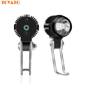 Phares de moto TCYATO, feux de croisement et de route bicolores, projecteurs intégrés dans le rétroviseur, vue avant du véhicule électrique - Product Image 1