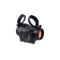 LAMBUL – Lunette optique tactique compacte 1X22, viseur point rouge, montage discret pour la chasse avec capuchon de protection et luminosité réglable