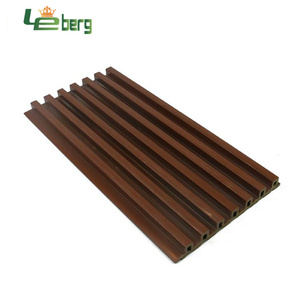 Di alta qualità in plastica di legno PVC griglia rivestimento del pannello di parete rivestimento della parete di bordo scanalato decorazione interna WPC pannello di parete per interni - Product Image 1