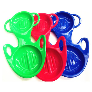 เลื่อนหิมะพลาสติก HDPE แรงกระแทกสูงสำหรับเด็ก2คนกลางแจ้งหิมะสนุกเลื่อนหิมะการออกแบบที่จดสิทธิบัตร - Product Image 1