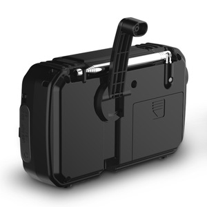 Radio de Emergencia Portátil con Manivela, Baterías Recargables, Linterna, Lámpara de Lectura y Alarma para Emergencias - Product Image 5