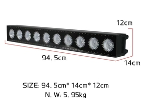 Nouveau lot de 10 projecteurs de remplissage 5-en-1 DMX512 de 50-60W, couleurs teintées (jaune, blanc, <span class=keywords><strong>rouge</strong></span>, vert, bleu), idéal pour scènes, parcs à thème et bars - Product Image 1