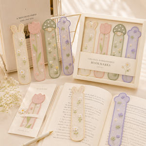 Marcapáginas Personalizado Minimalista <span class=keywords><strong>de</strong></span> Organza Transparente <span class=keywords><strong>Bordado</strong></span>, Marcador <span class=keywords><strong>de</strong></span> Libros <span class=keywords><strong>de</strong></span> Tela Suave, Regalo Promocional para Librerías y Marcas <span class=keywords><strong>de</strong></span> Papelería - Product Image 6