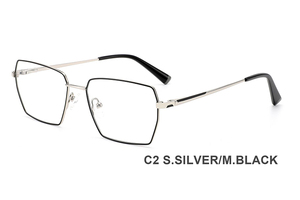H8336A Montures <span class=keywords><strong>de</strong></span> <span class=keywords><strong>lunettes</strong></span> optiques en <span class=keywords><strong>fil</strong></span> métallique en gros pour hommes - Product Image 3