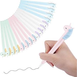 New Kawaii Unicorn Gel Ink Plastic <b>Pen</b> Bulk Korean Customized Logo Printing Cute for Girls Gift - Product Image 1