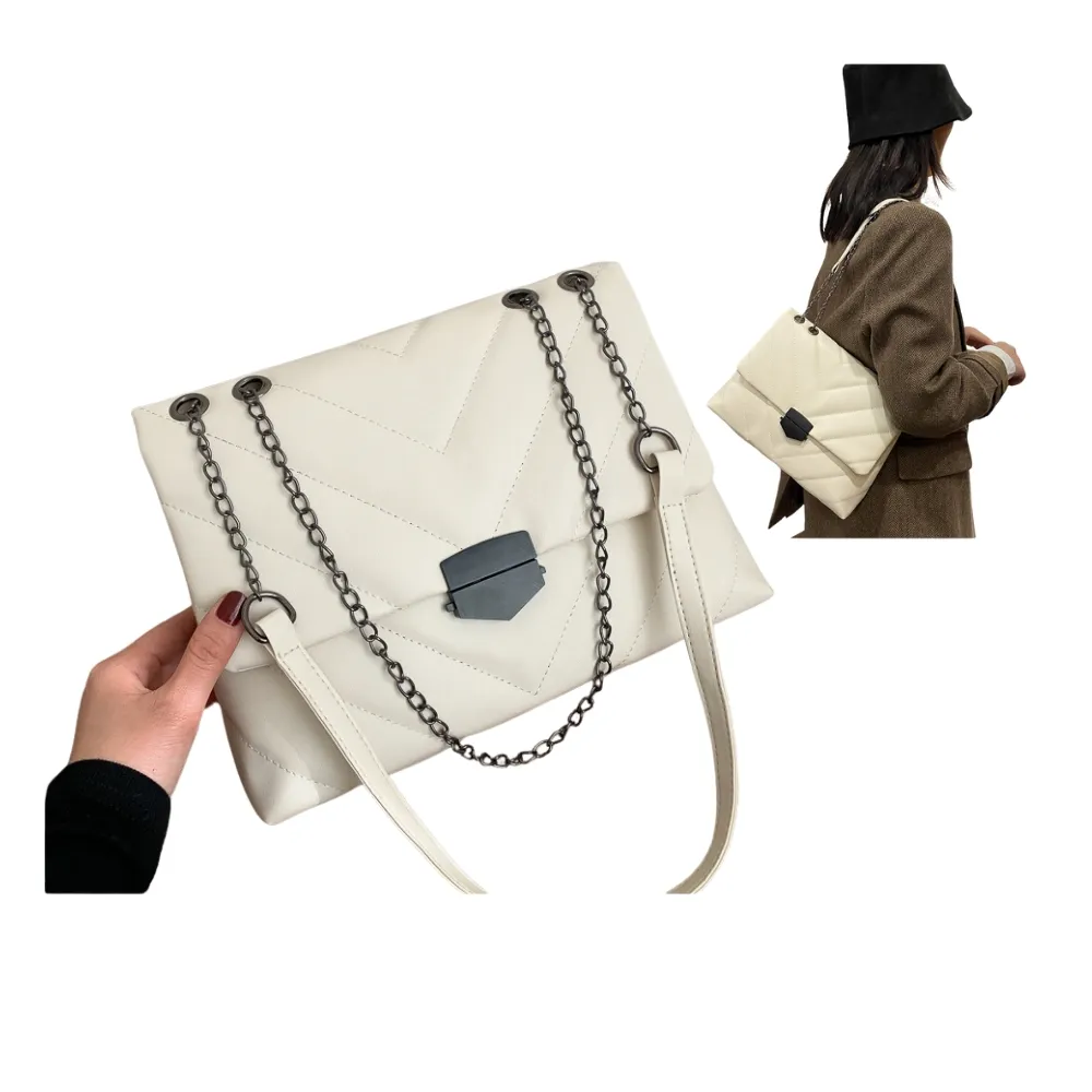 도매 저렴한 가격 체인 플랩 숄더 백 럭셔리 숙녀 대용량 가방 여성용 핸드백