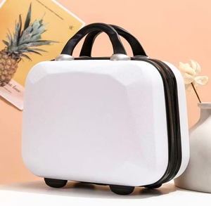Hard Shell Cosmetic Travel Case, Small Travel Hand Luggage with Elastic <strong>Band</strong>, Mini ABS Carrying Makeup Case <strong>Suitcase</strong> - Product Image 4