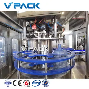 5 Gallon 20L Bottle Barrel Drinking Water Washing Rotary Filling Capping Sealing Machine/1500-2000BPH capacity/zhangjiagang