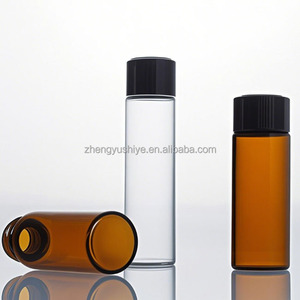 Bán buôn 1ml 2ml 3ml 5ml tinh dầu đen vít cap Mini rõ ràng hổ phách lọ thủy tinh - Product Image 2