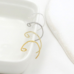 Ganchos para pendientes estilo francés con diseño de espiral, chapados en oro de 18 quilates sobre cobre, para la fabricación de pendientes, accesorios de joyería DIY A06 - Product Image 2