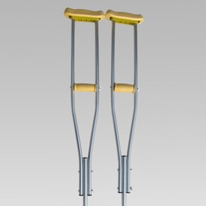 Béquilles en alliage d'aluminium pour personnes âgées, plusieurs tailles, fonctionnement manuel, origine Hebei - Product Image 1
