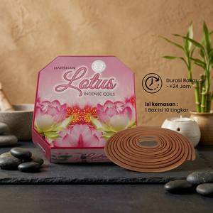 Bobines d'encens Darshan Lotus, lot de 10, durée de combustion de 24 heures, encens indien aromatique en papier pour une utilisation toute saison - Product Image 2