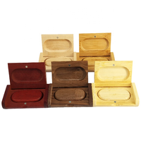 Logo personnalisé en gros imprimé 4GB 8GB 32GB 16GB 64GB 128GB clé USB 2.0 3.0 clé USB avec boîte en bois nouveau produit
