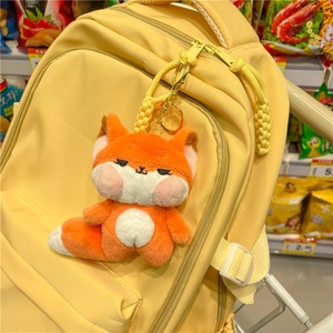 Porte-clés en peluche géant <span class=keywords><strong>de</strong></span> 4 pouces, panda, cochon, renard, dessin animé créatif, jouet unique, accessoires cadeaux - Product Image 2